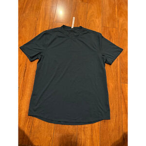 Men's Lululemon Athletica Short Sleeve Tee L Dark Teal Black